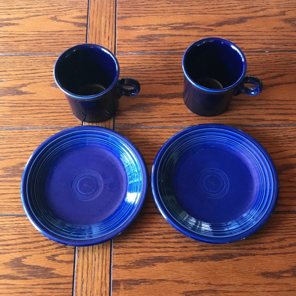 Fiestaware Salad Plates and Cups